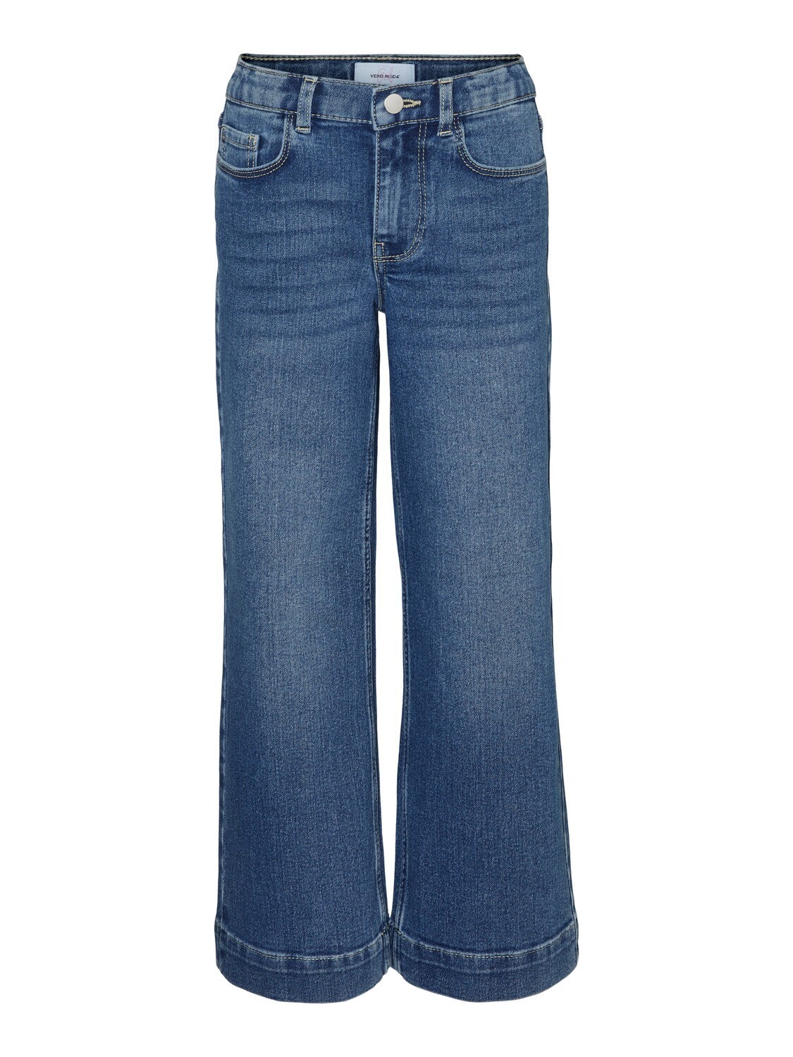 KIDS Wijde jeans - DAISY - medium blue denim