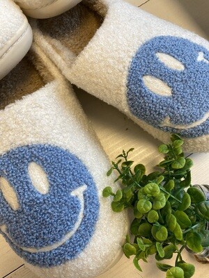 Pantoffels - SMILE - blauw