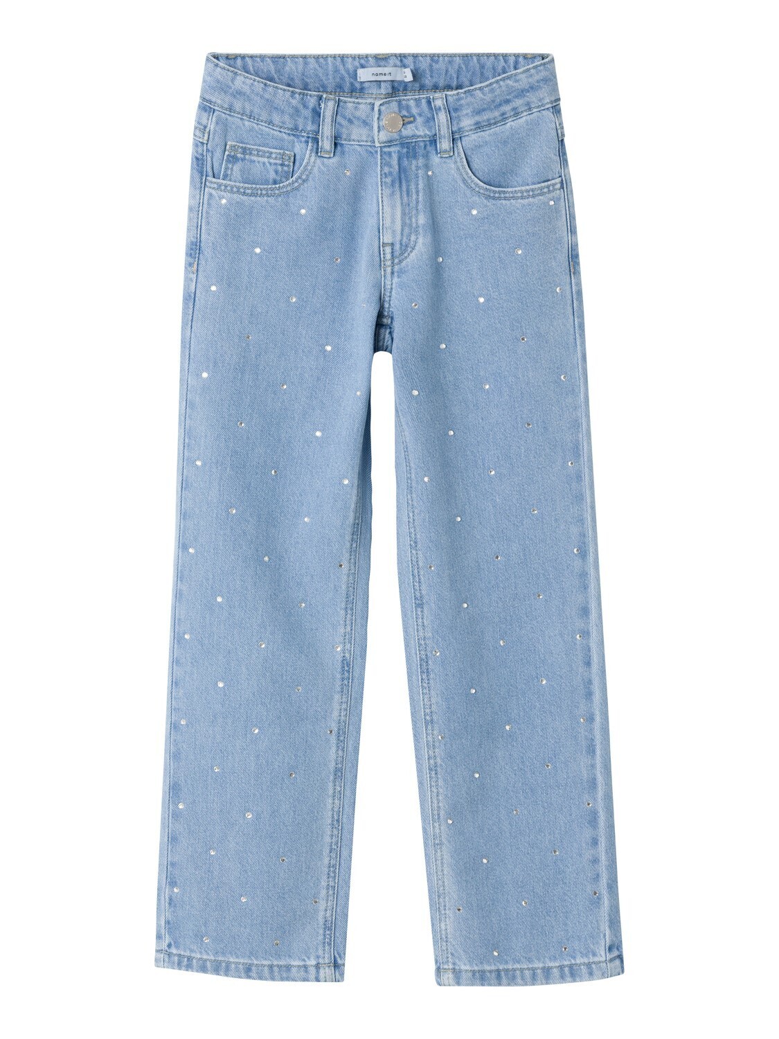 KIDS jeans straight - ROSE - light blue denim