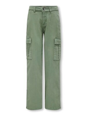 KIDS Jeans straight CARGO - YARROW - hedge green
