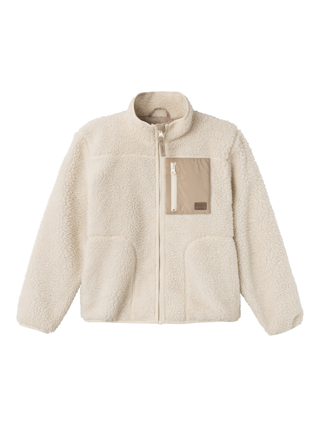 KIDS korte teddy vest - MAGOT - whitecap gray