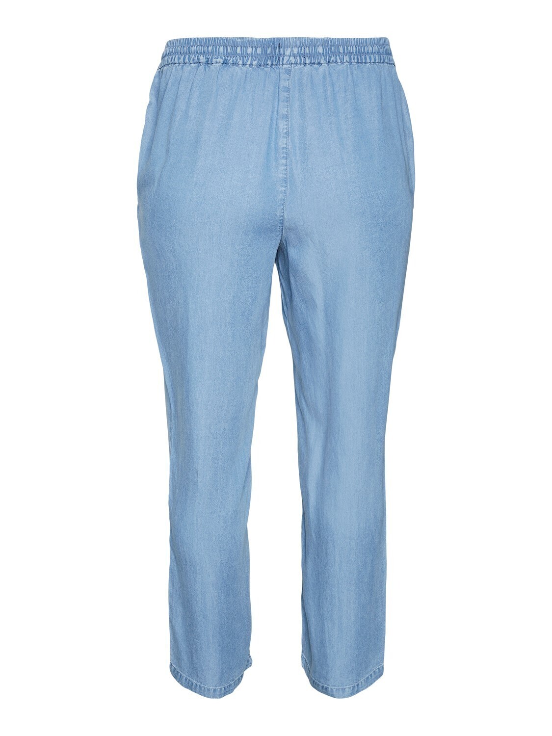 + Wijde tencel broek - HARPER - medium blue denim