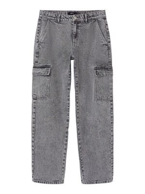 KIDS jeans - GRIZZA - light grey denim