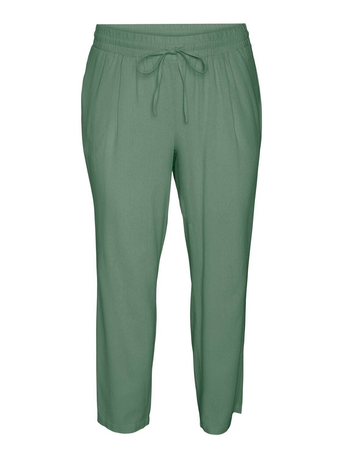 + Wijde linnen broek - JESMILO - hedge green
