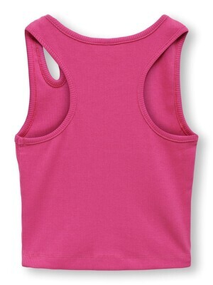 KIDS top met cut outs - NESSA - raspberry rose