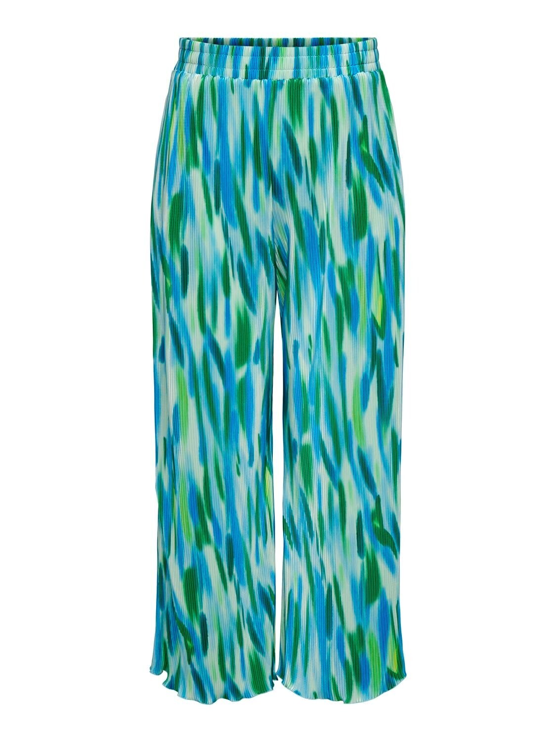+ Wijde lange broek - LISSETA - clear sky