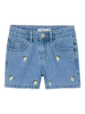 KIDS jeansshort - BELLA - light blue denim 🍋