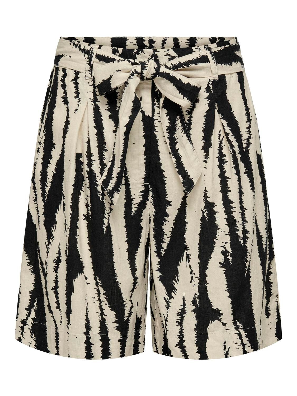 Short - PALERMO - tapioca black zebra
