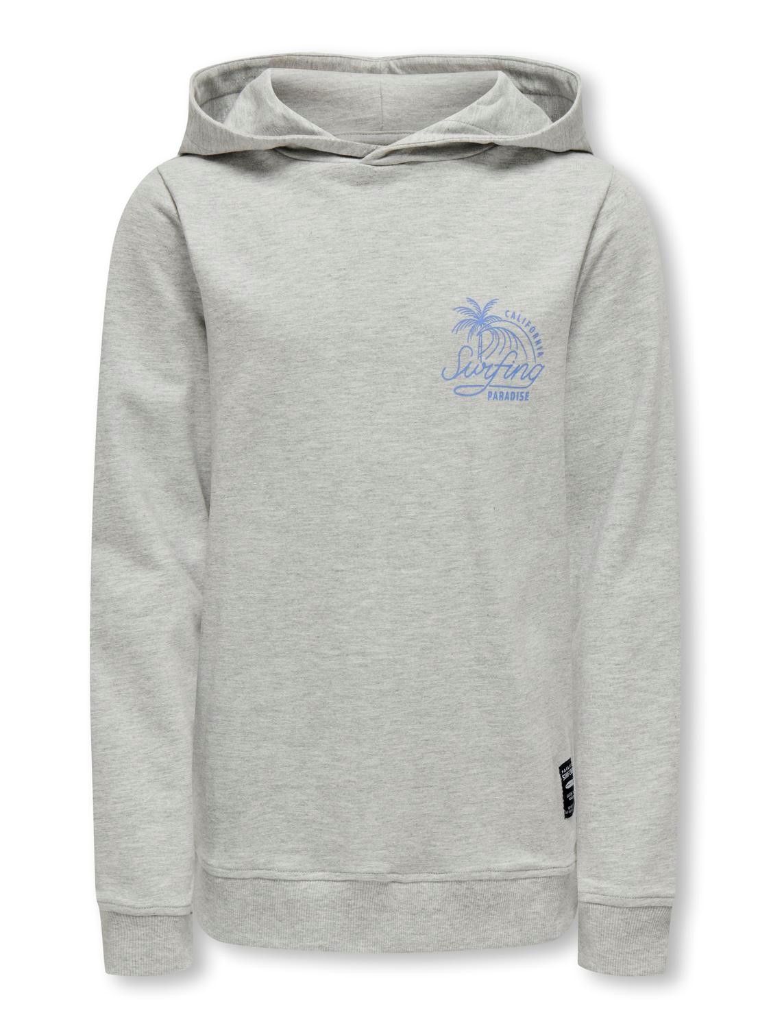 KIDS hoodie - FELIX - light grey