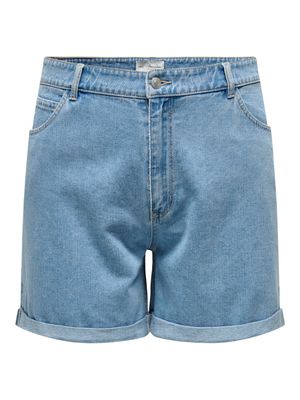 + Momfit short - VEGA - light blue denim
