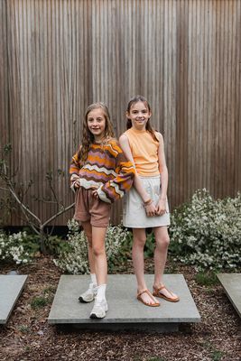 KIDS top - LINEA - orange chiffon