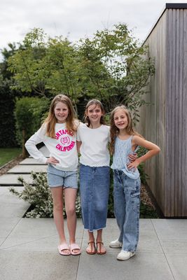 KIDS cropped shirt - NELLA - cloud dancer