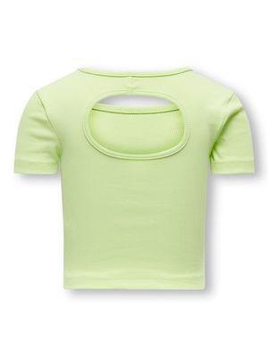 KIDS shirt met cut outs - NESSA - shadow lime