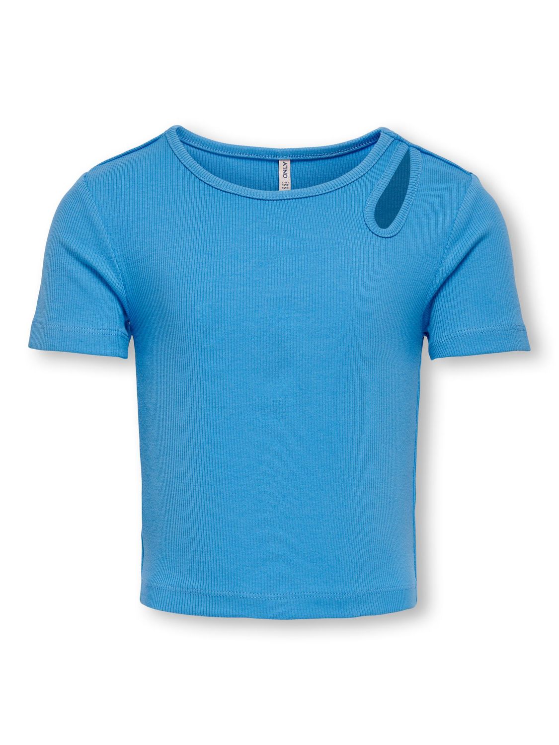 KIDS shirt met cut outs - NESSA - azure blue