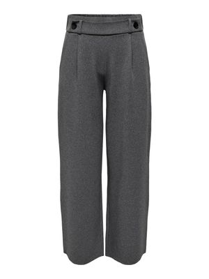 Wijde lange broek - GEGGO &quot;32 - medium grey melange
