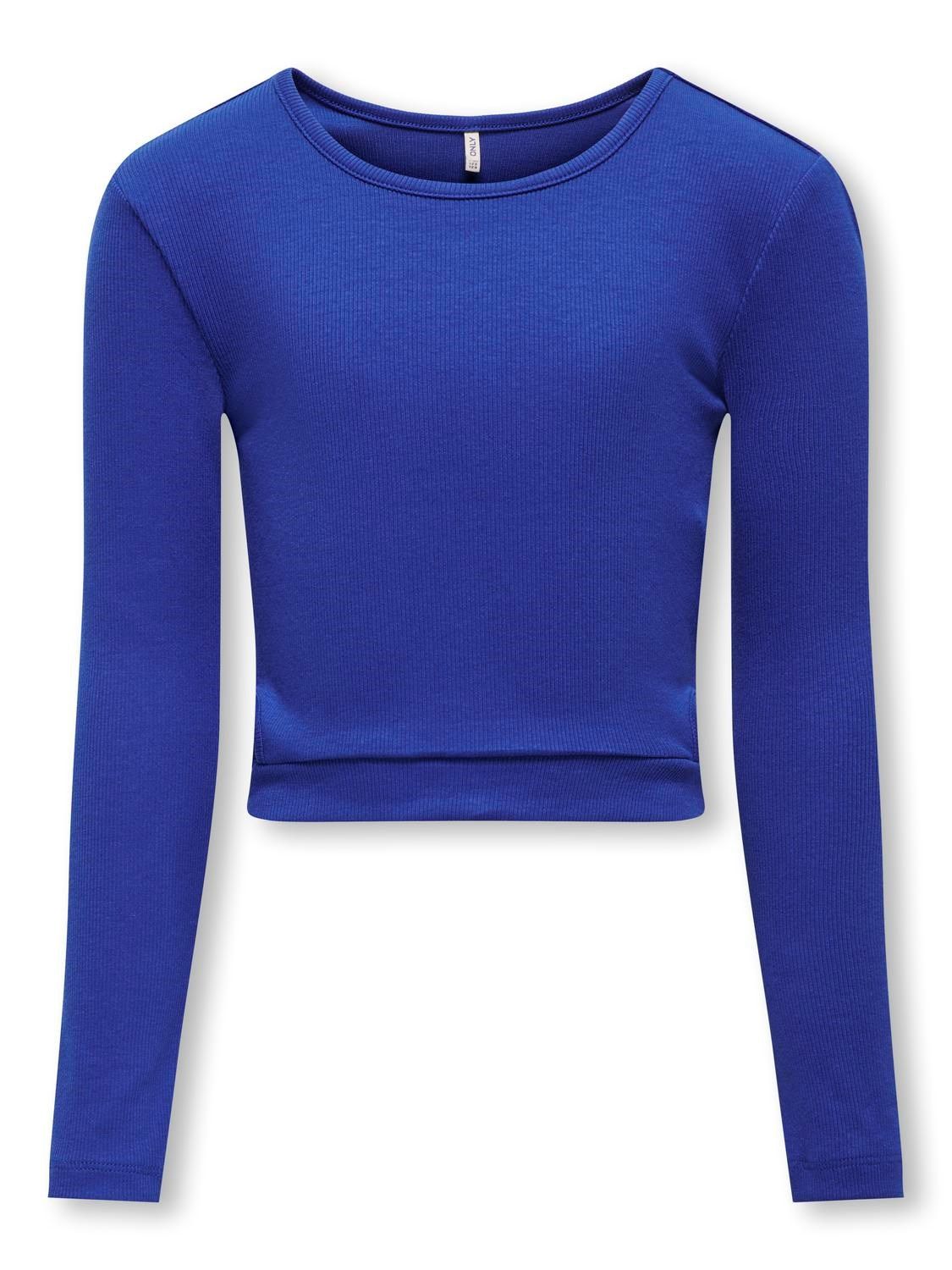 KIDS longsleeve met cut outs - NESSA - sodalite blue