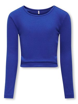 KIDS longsleeve met cut outs - NESSA - sodalite blue