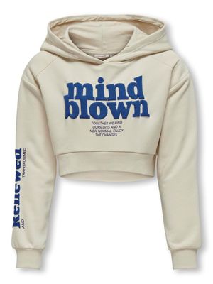 KIDS hoodie cropped - DIANA - birch