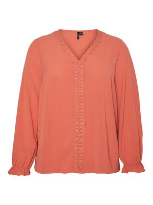 + Blouse - ALVA - burnt sienna