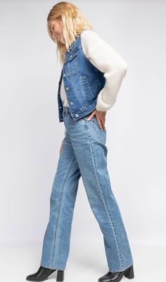 Waistcoat / bodywarmer - MIRA - medium blue denim