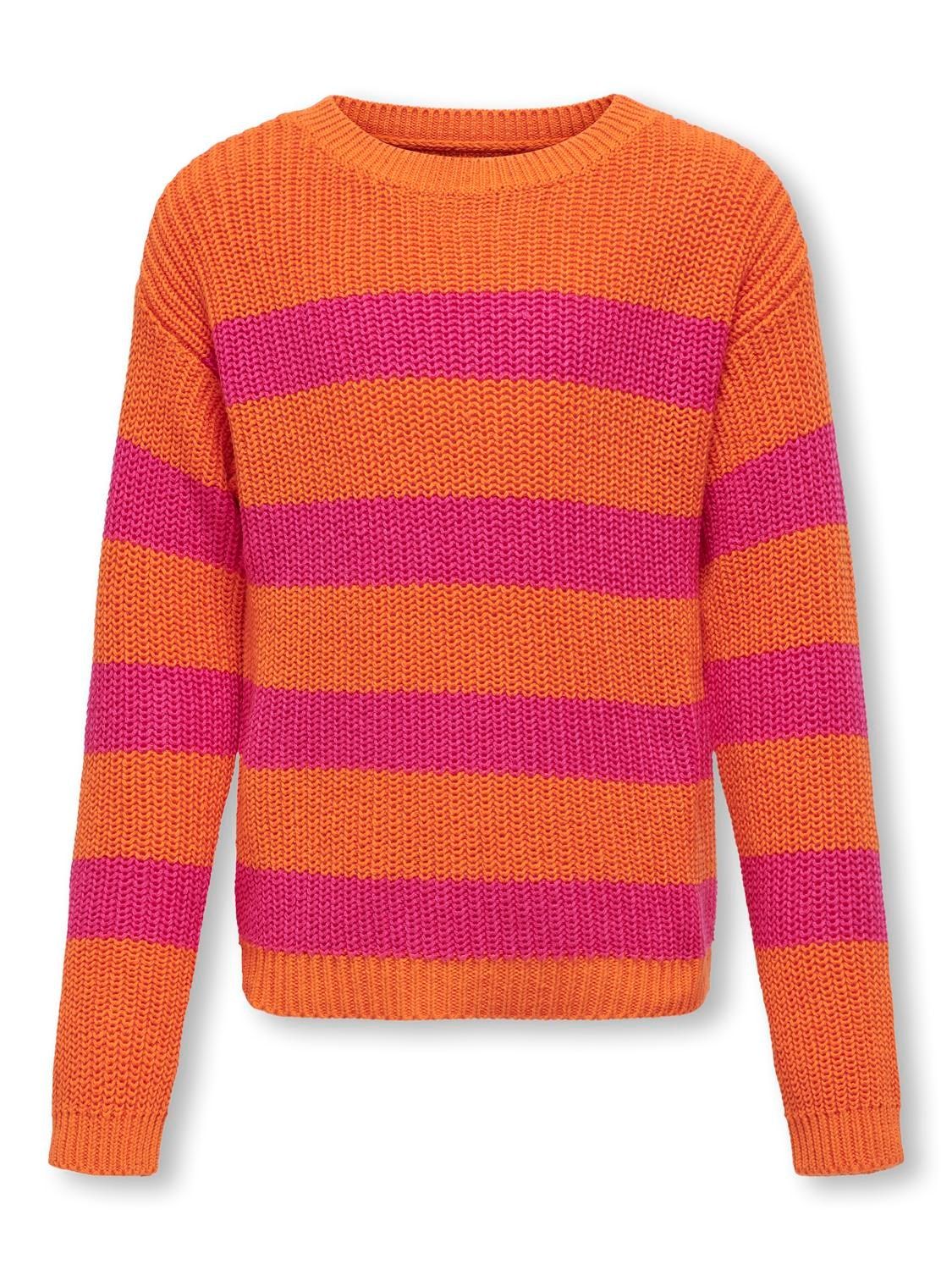 KIDS trui - SIF - golden poppy / fuchsia purple