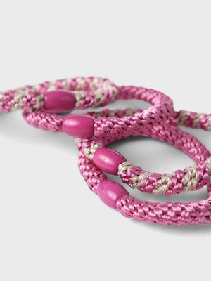 KIDS 4-pak haarrekjes - ARISE - roze