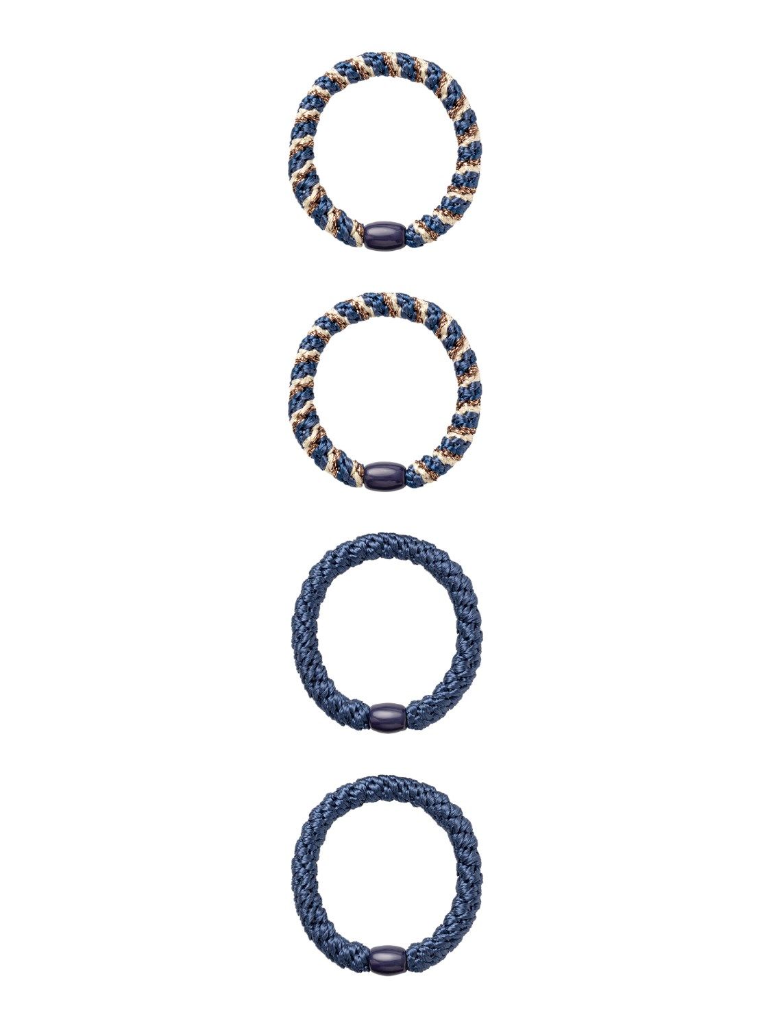KIDS 4-pak haarrekjes - ARISE - blauw