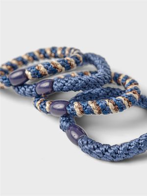 KIDS 4-pak haarrekjes - ARISE - blauw