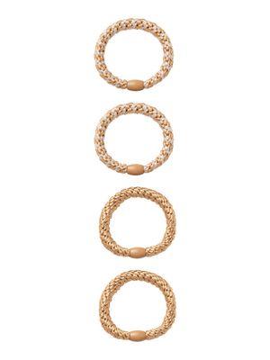 KIDS 4-pak haarrekjes - ARISE - goud