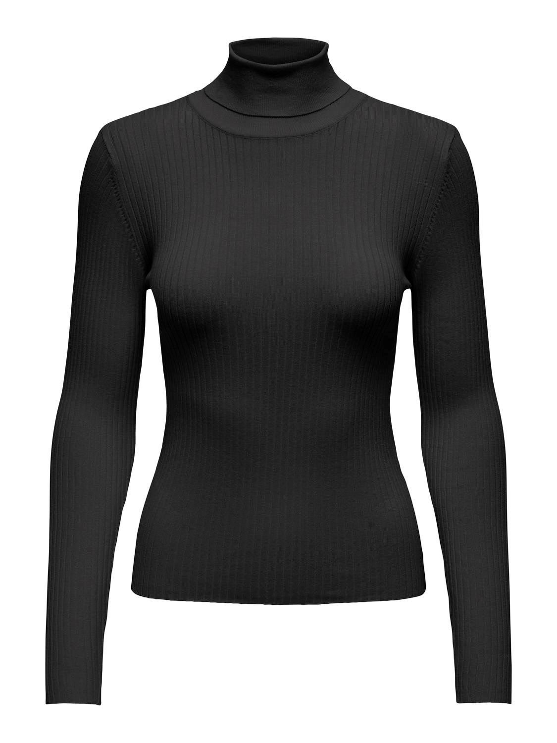 Dun truitje - PLUM - black
