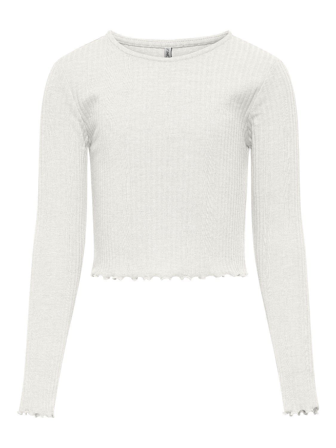KIDS cropped shirt met lange mouw - NELLA - cloud dancer