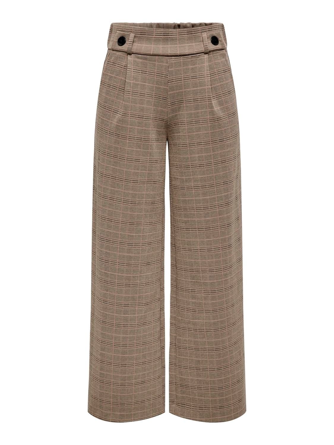 Dé broek geruit &quot;34 - GEGGO MIA - walnut