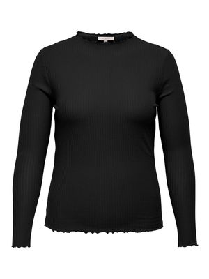 + top met lange mouw - ALLY - black