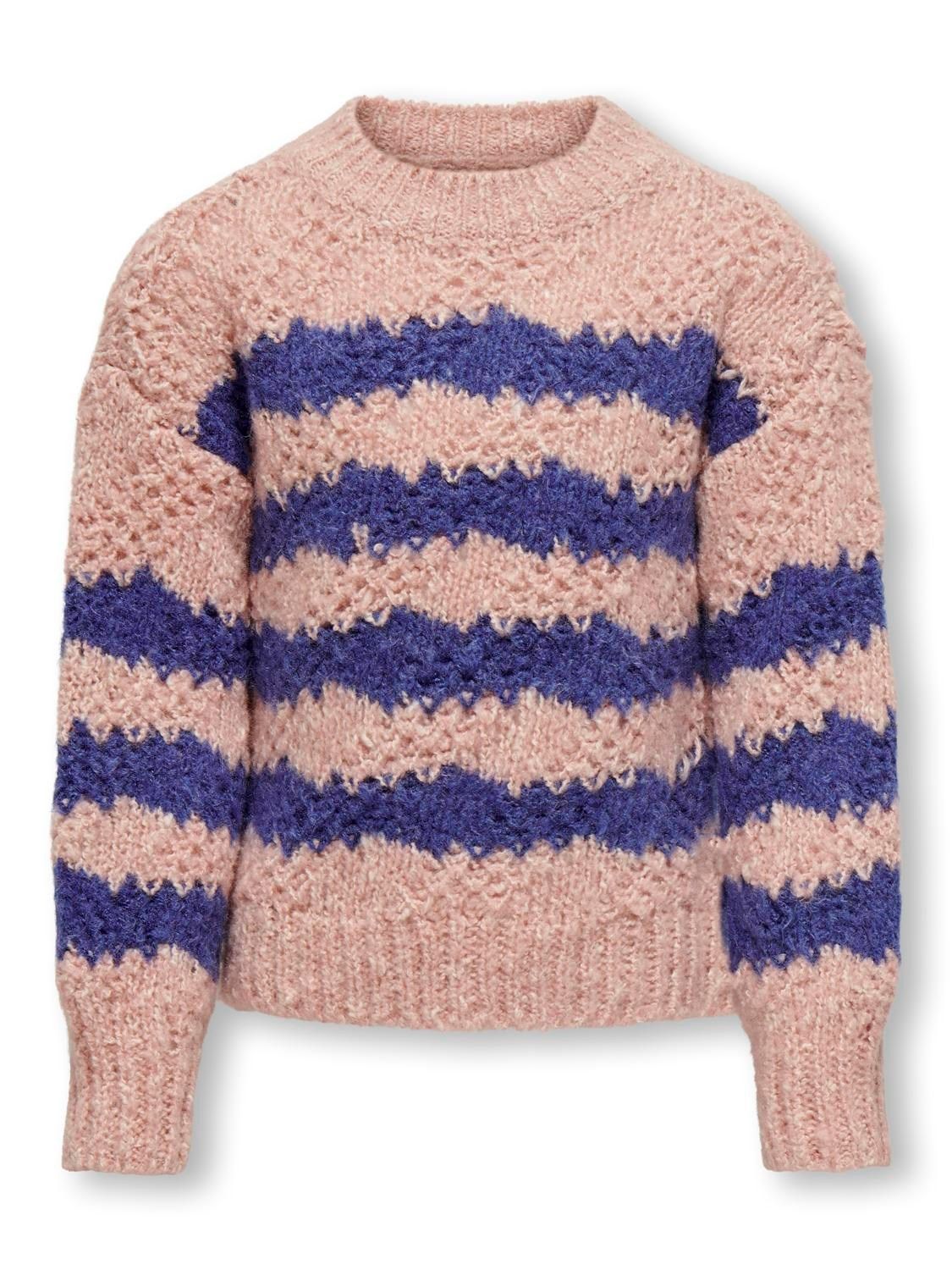 KIDS trui - ACE - silver pink / clematis blue
