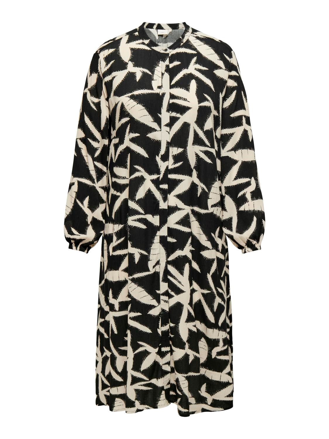 + Jurk - MERIELLE - cloud dancer abstract flower