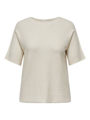 + Trui knit met korte mouw - MARGARETA - whitecap gray