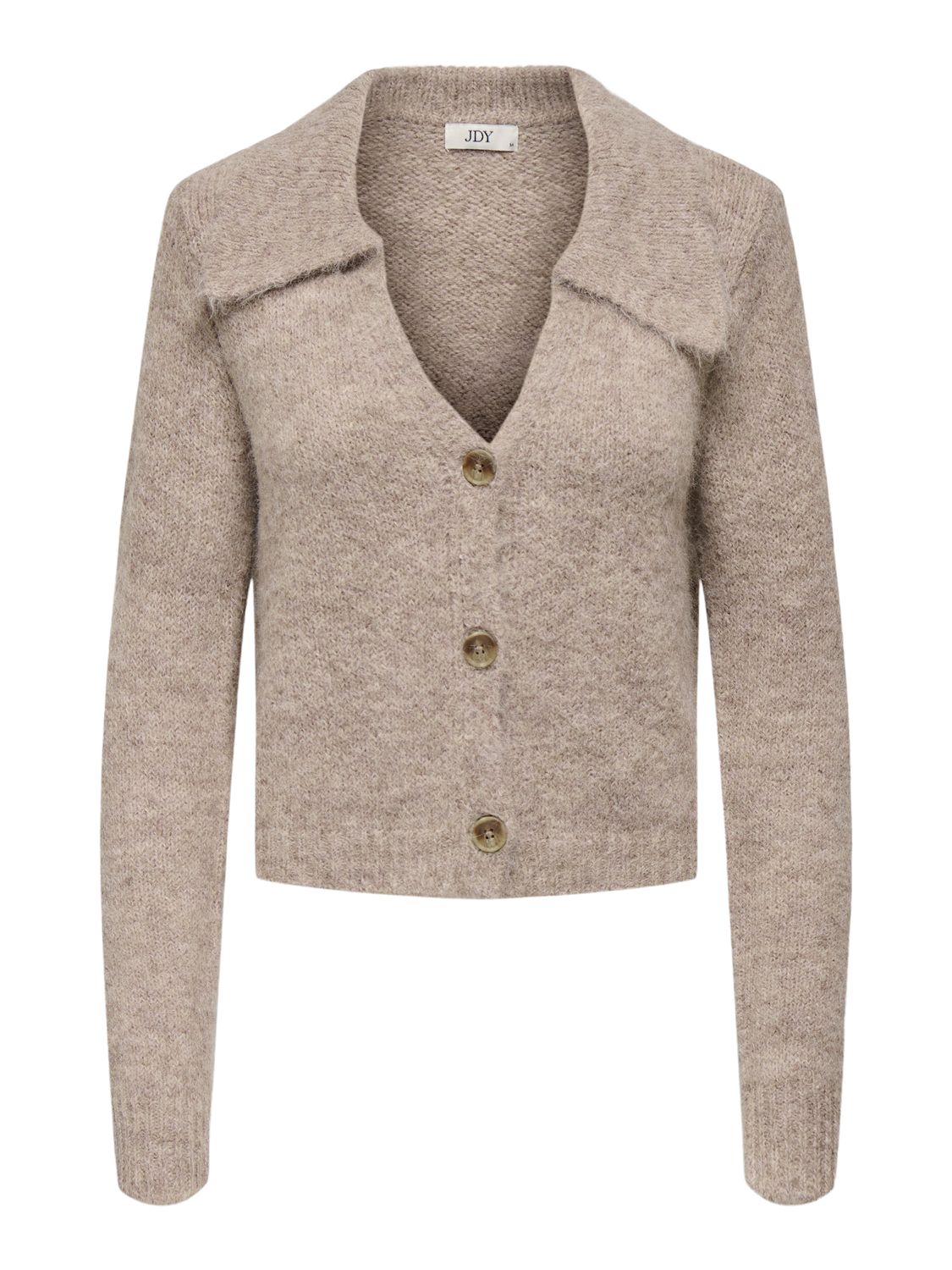 Cardigan met kraag - ZOEY - chateau gray melange