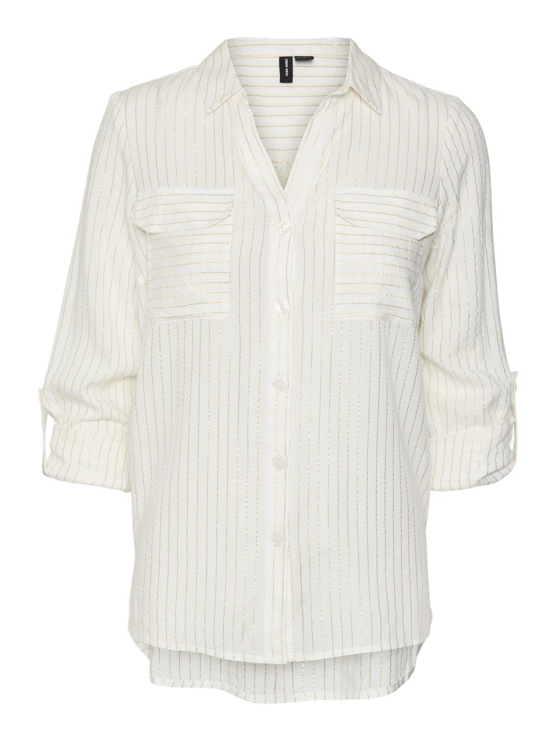 + Blouse - BUMPY - snow white gold