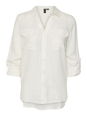 + Blouse - BUMPY - snow white gold