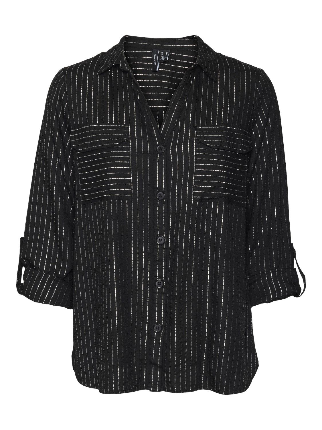 + Blouse - BUMPY - black silver
