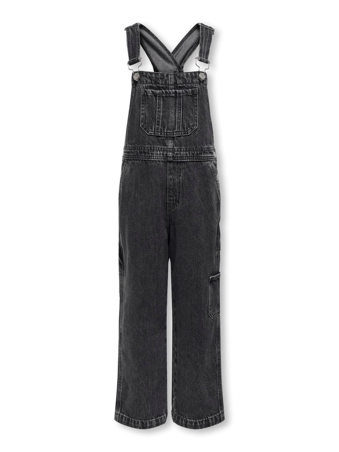 KIDS salopette - DAFFY - washed black