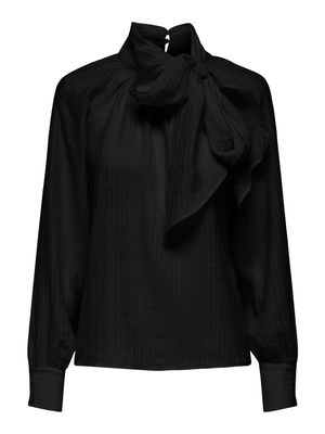 Blouse met strik - NADIA - black