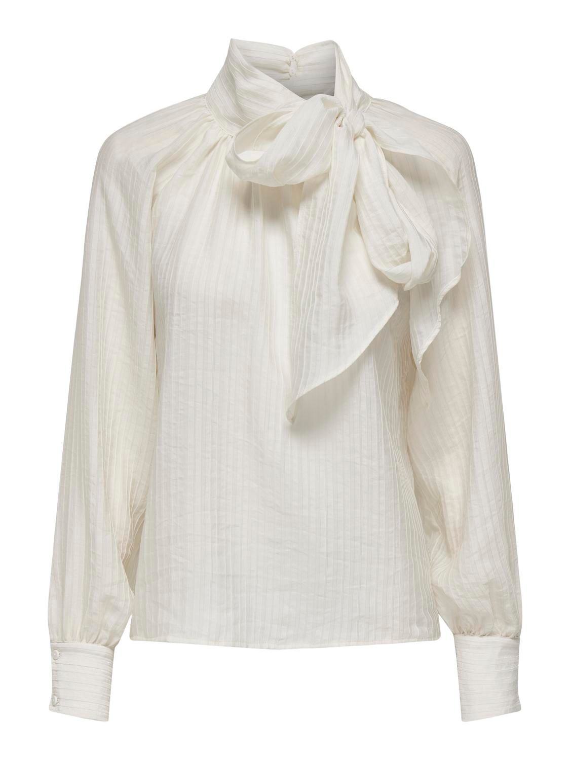 Blouse met strik - NADIA - cloud dancer