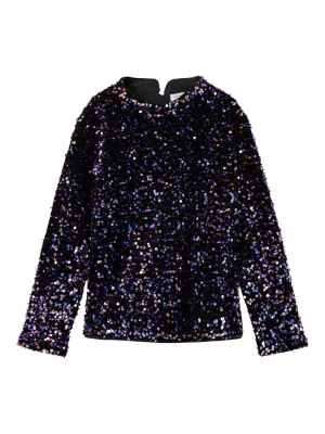 KIDS top - RUNICA - black purple opulence KIDS top - RUNICA - black purple opulence