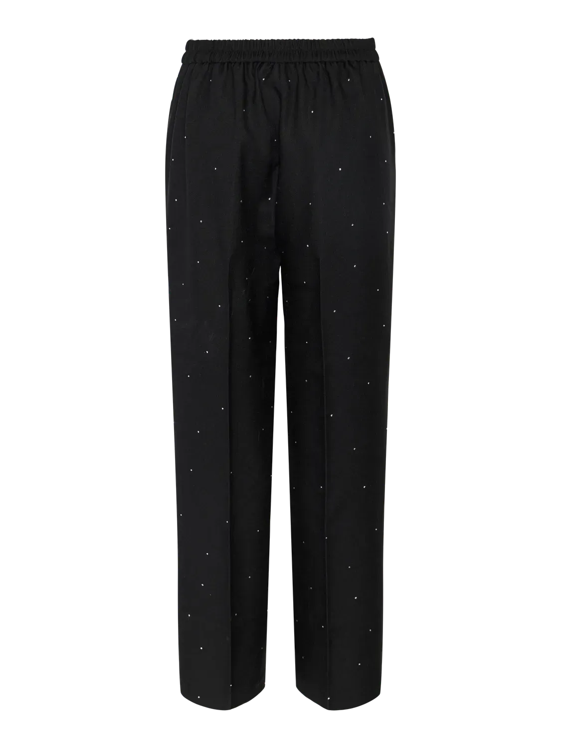 Wijde broek - PEVA - black/rhinestones