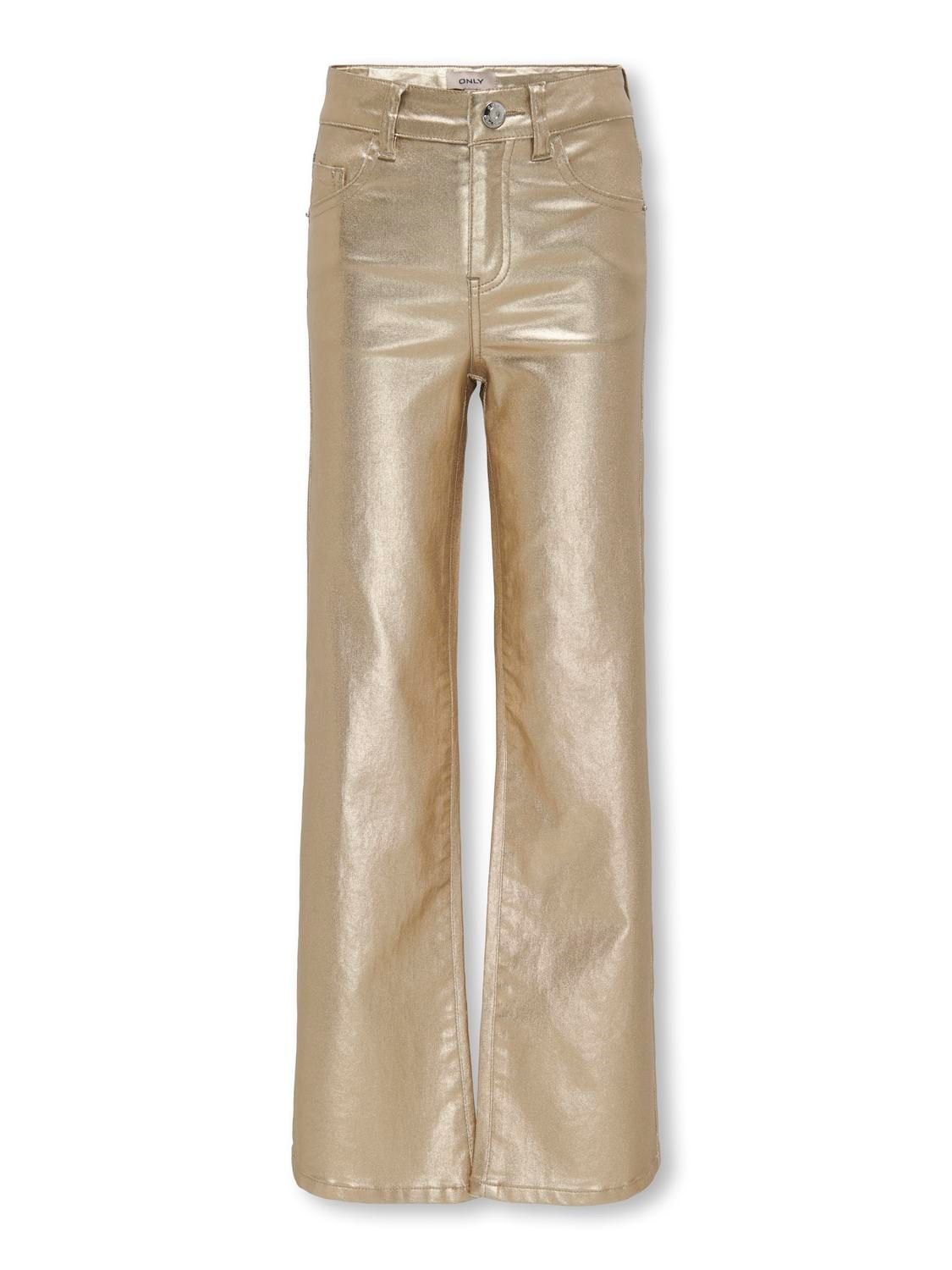 KIDS Wijde broek - JUICY - gold