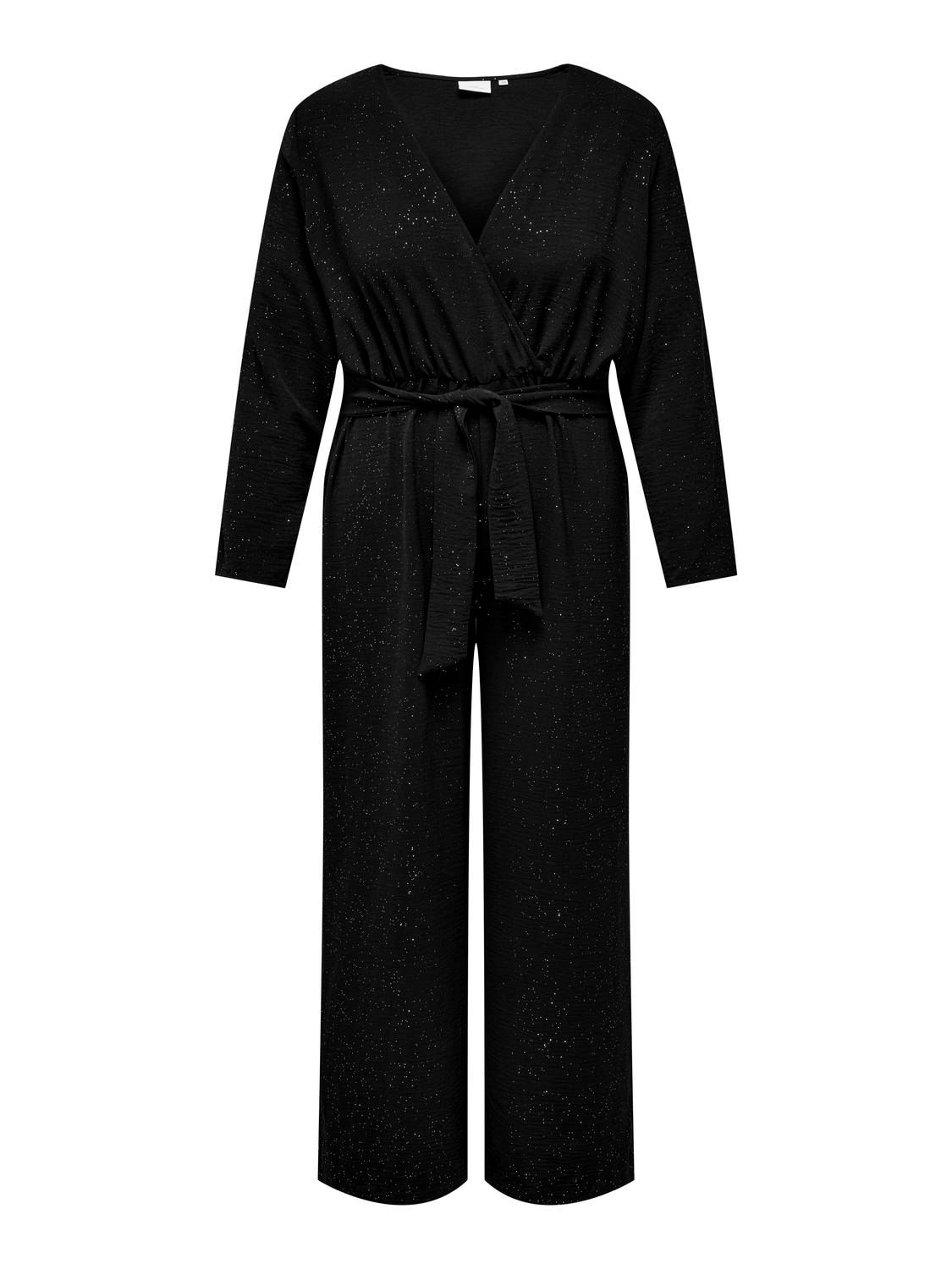 + Jumpsuit - JOSEE - black/silver foil details + Jumpsuit - JOSEE - black/silver foil details