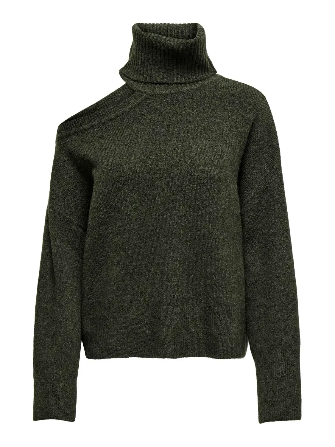 Trui met cut out - DEBBIE - kaki