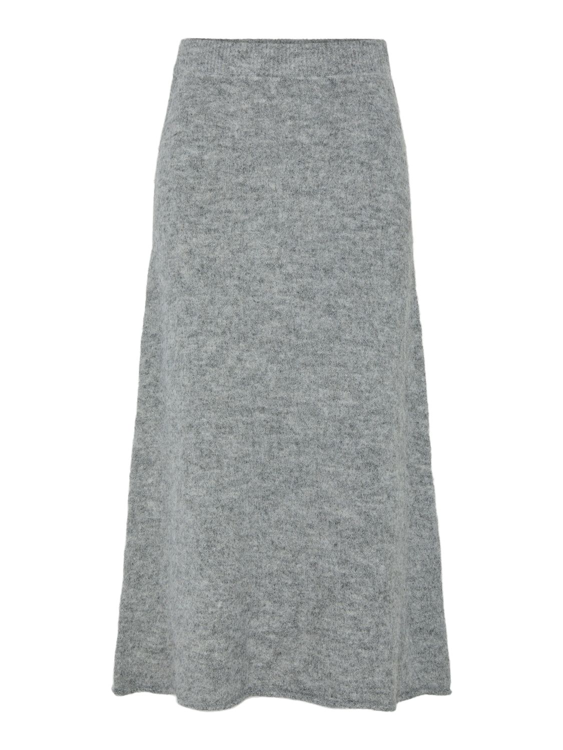 Lange A-lijn rok - PAM - grey melange
