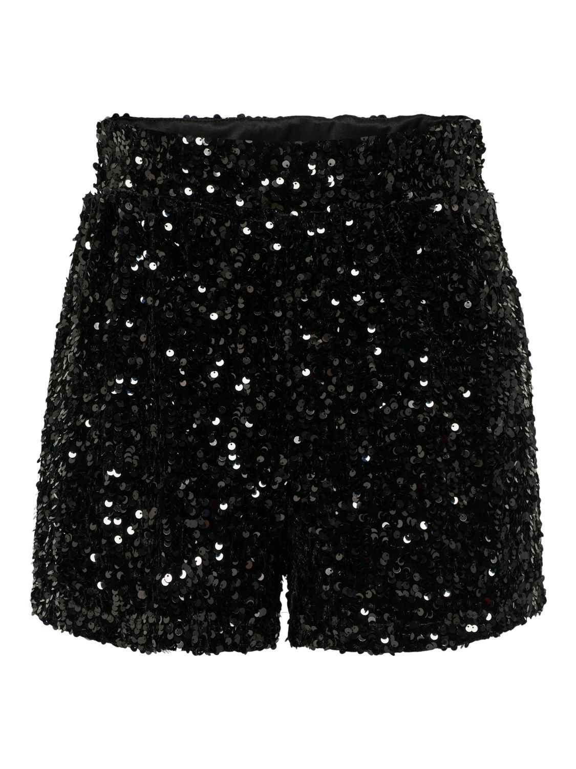 KIDS Glittershort - CONFIDENCE - black/black sequins